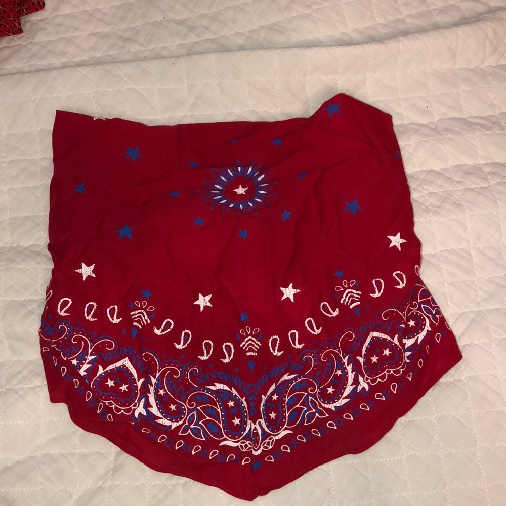 american eagle tie bandana bandeau